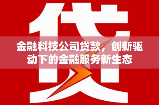 北斗金融科技公司贷款，创新驱动下的金融服务新生态