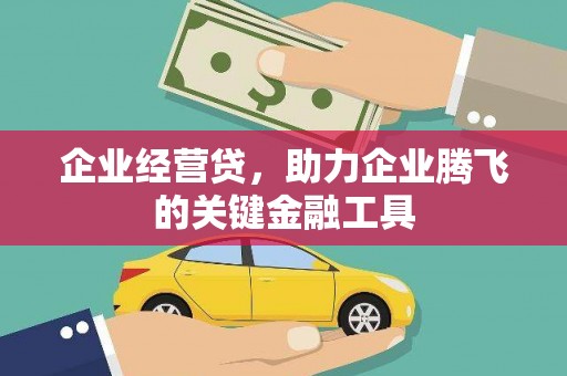 北斗企业经营贷，助力企业腾飞的关键金融工具
