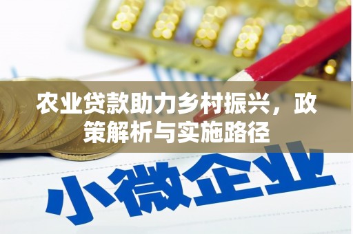 北斗农业贷款助力乡村振兴，政策解析与实施路径