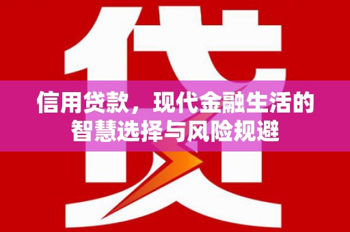 北斗信用贷款，现代金融生活的智慧选择与风险规避