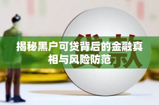 北斗揭秘黑户可贷背后的金融真相与风险防范