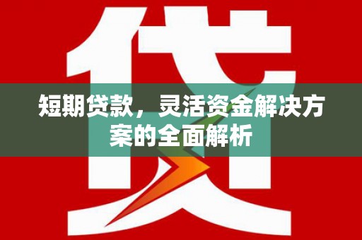 北斗短期贷款，灵活资金解决方案的全面解析