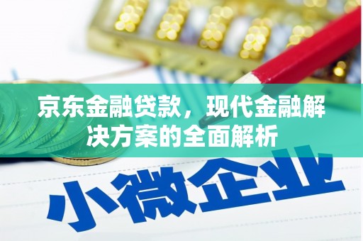 北斗京东金融贷款，现代金融解决方案的全面解析