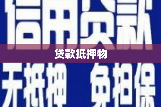 北斗贷款抵押物