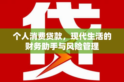 北斗个人消费贷款，现代生活的财务助手与风险管理