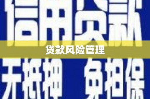 北斗贷款风险管理
