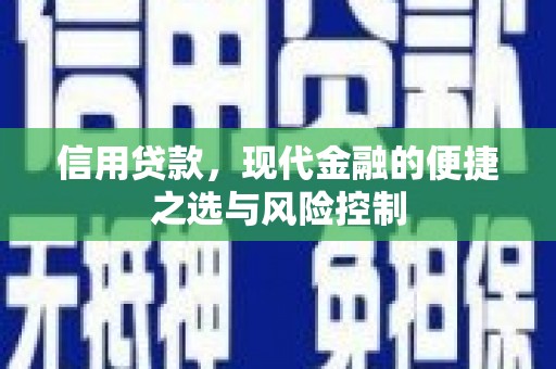 北斗信用贷款，现代金融的便捷之选与风险控制