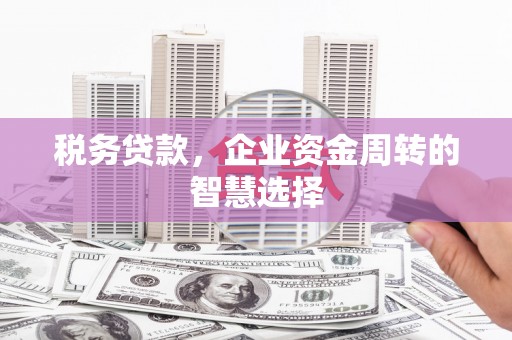 北斗税务贷款，企业资金周转的智慧选择