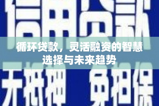 北斗循环贷款，灵活融资的智慧选择与未来趋势