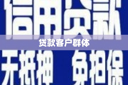 北斗贷款客户群体