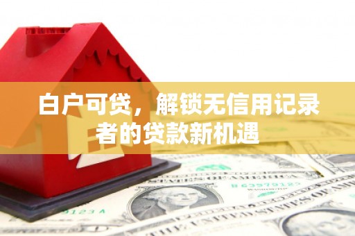 北斗白户可贷，解锁无信用记录者的贷款新机遇