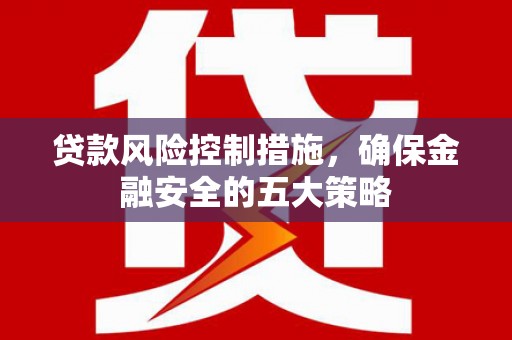 北斗贷款风险控制措施，确保金融安全的五大策略