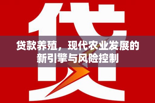 北斗贷款养殖，现代农业发展的新引擎与风险控制