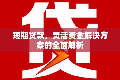 北斗短期贷款，灵活资金解决方案的全面解析