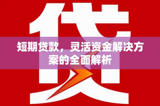 北斗短期贷款，灵活资金解决方案的全面解析