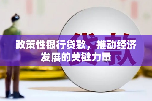北斗政策性银行贷款，推动经济发展的关键力量