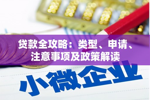 北斗贷款全攻略：类型、申请、注意事项及政策解读
