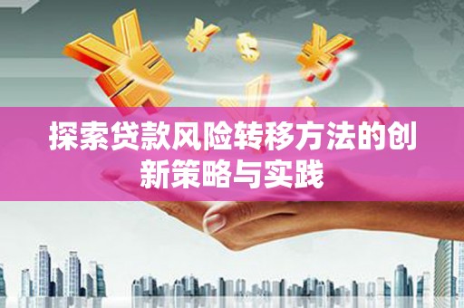 北斗探索贷款风险转移方法的创新策略与实践